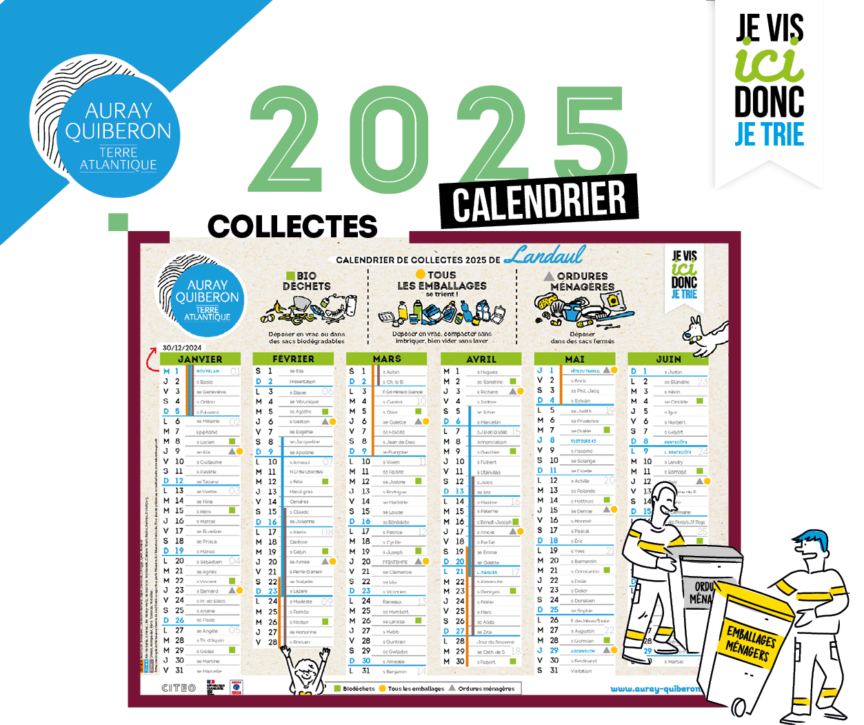 Image for Calendrier de collecte des déchets 2025