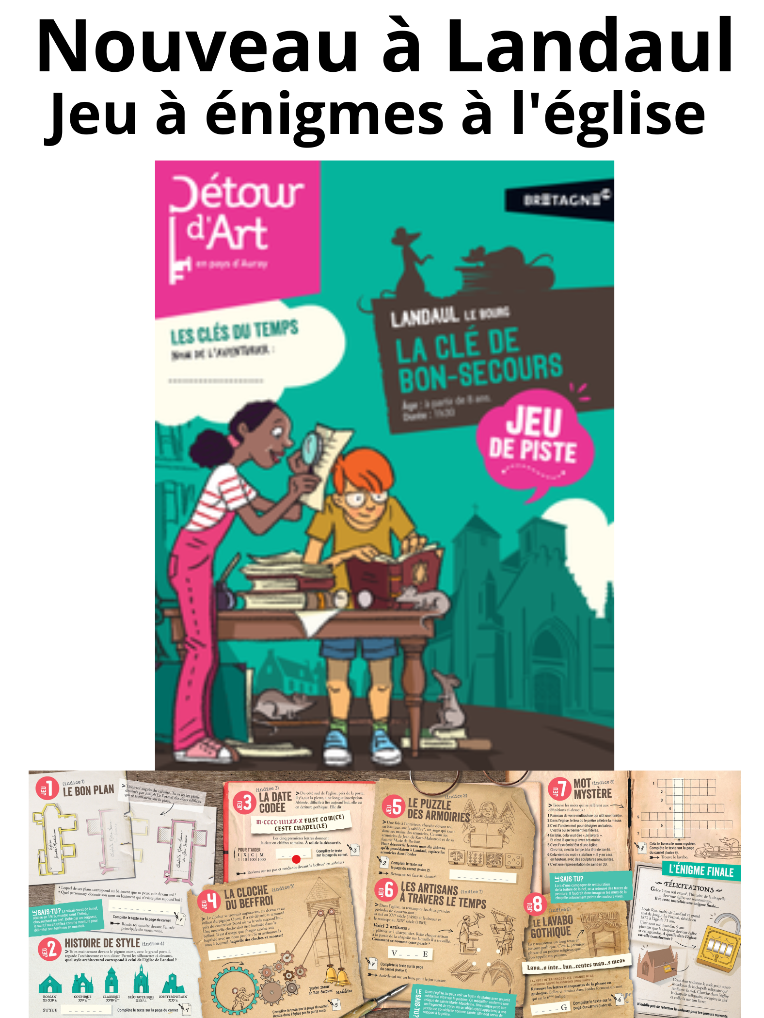 Image for Jeu à énigmes « la clé de Bon-Secours »